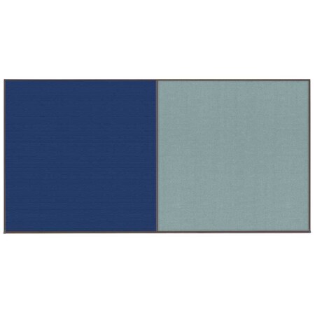 United Visual Products Enclosed Corkboard, 1 Door, 72"x36", 4" Fra UV3411-SATIN-APRICOT